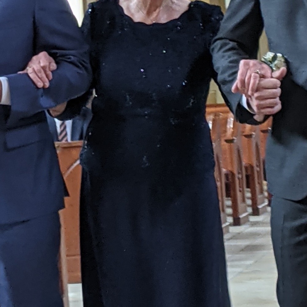 Navy blue Evening dress.